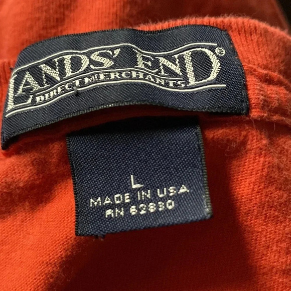 LANDS END EUC BOYS GIRLS TEE SOCCER SHIRT TOP CASUAL SUMMER FALL WINTER SIZE L - Picture 2 of 4